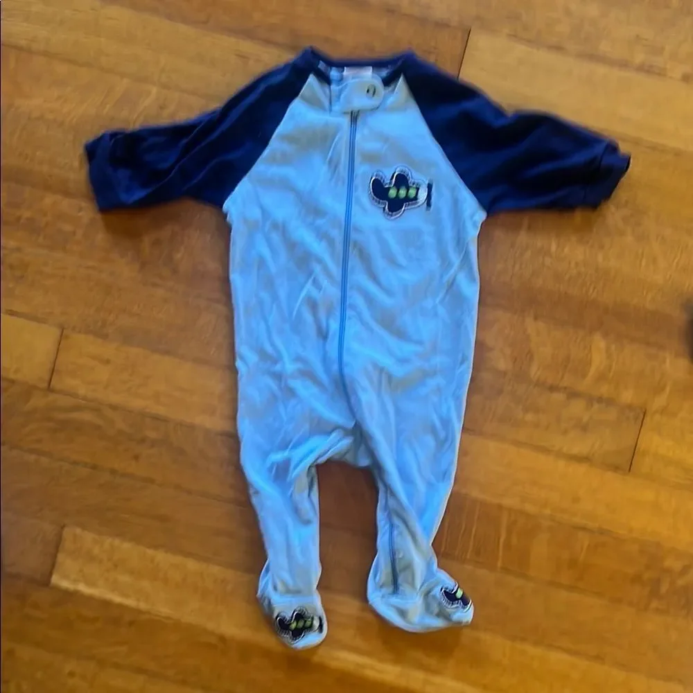 Blue and Gray Kids One Piece Set